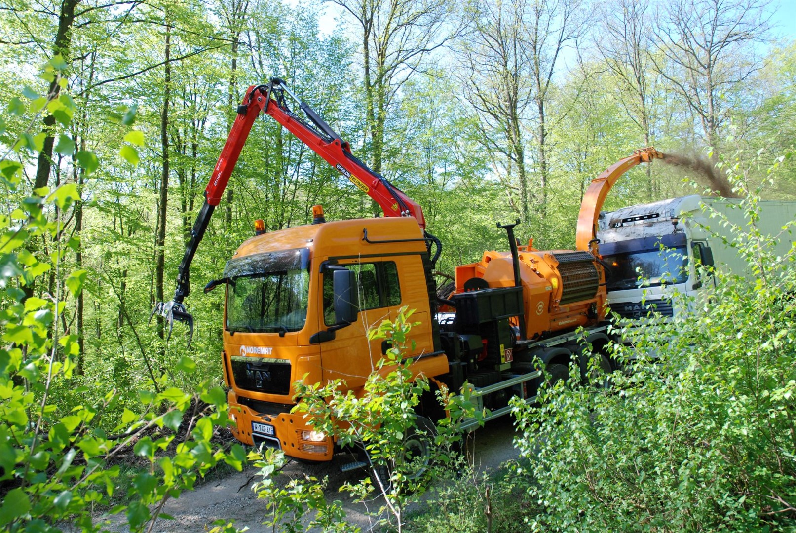 Déchiqueteuse sur camion Valormax Noremat Jenz 2